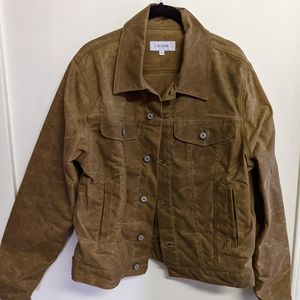 GUSTIN ORIGINAL TRUCKER JACKET WAXED BROWN